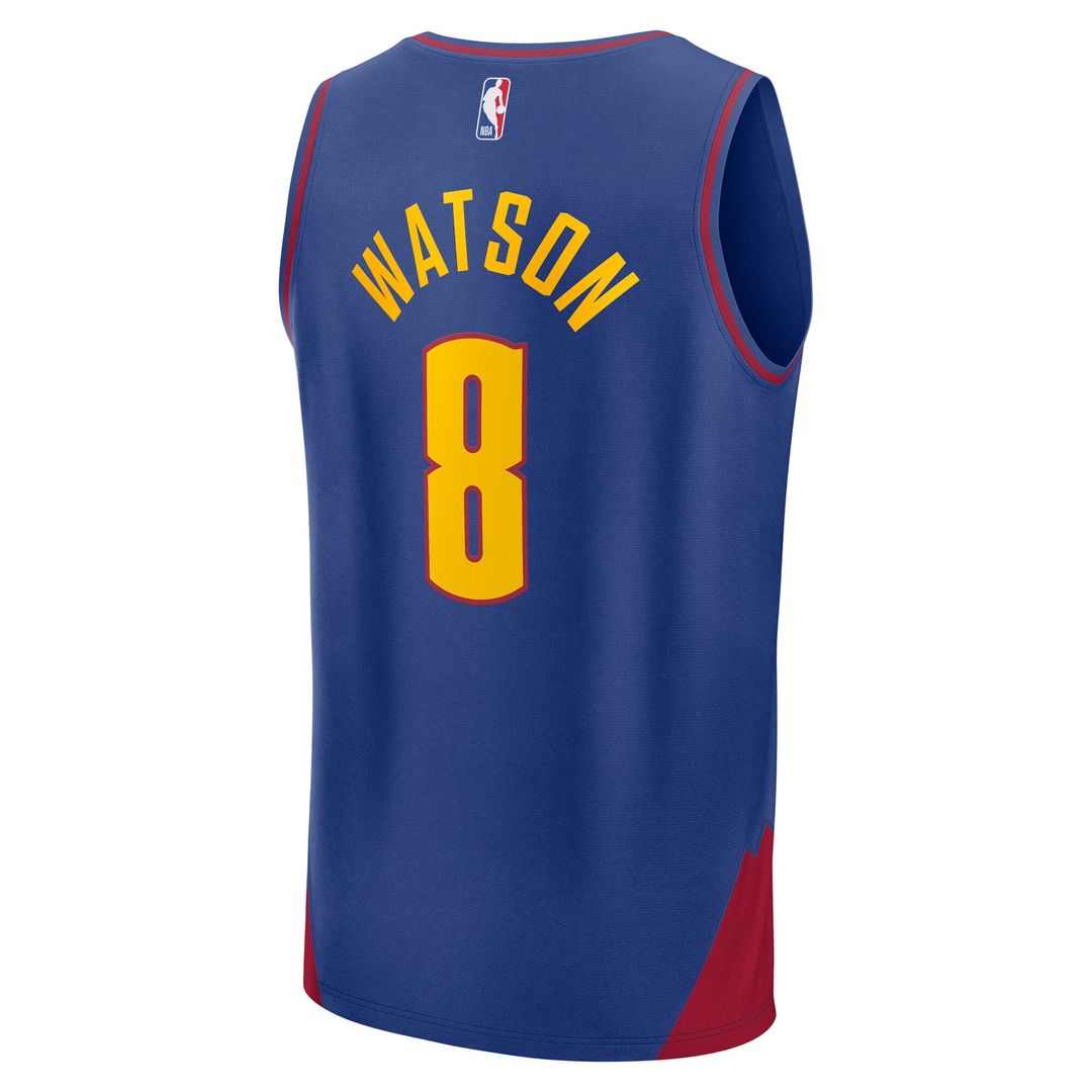 Peyton Watson Denver Nuggets Fanatics Fast Break Replica Player Jersey - Statement Edition - Blue