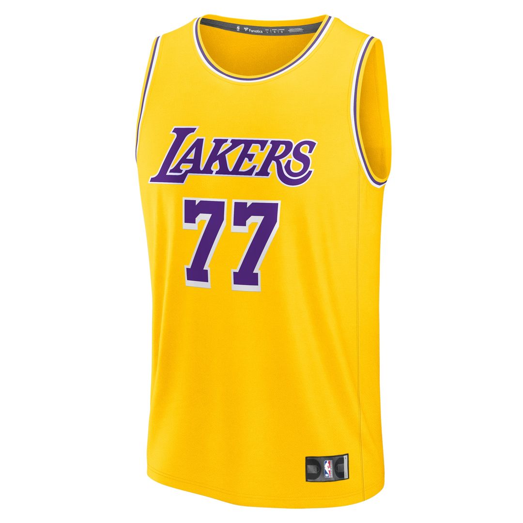 Luka Dončić Los Angeles Lakers Fanatics Youth Fast Break Replica Player Jersey - Gold