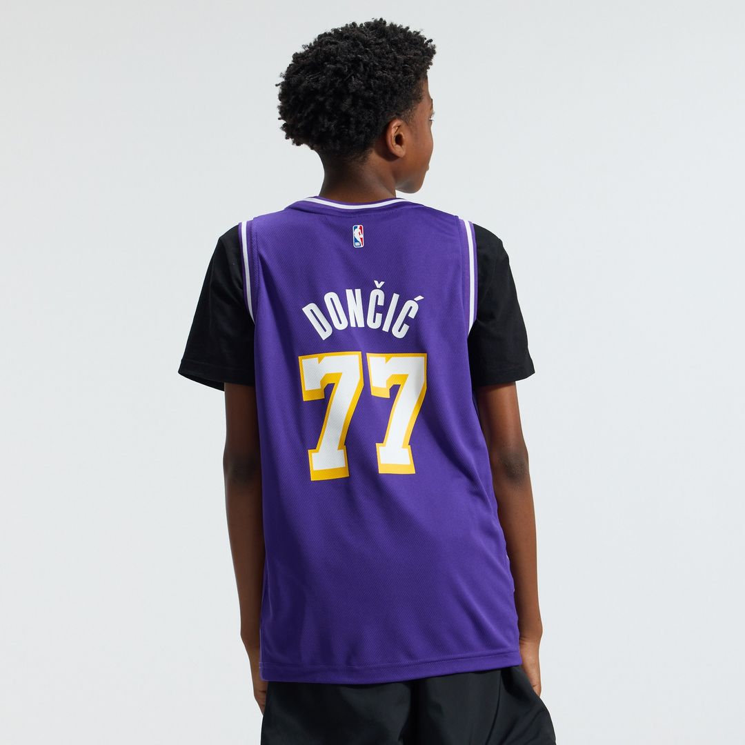 Luka Dončić Los Angeles Lakers Fanatics Youth  Fast Break Jersey - Statement Edition - Purple