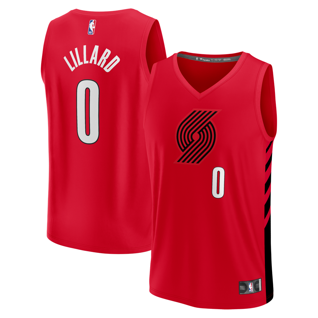 Damian Lillard Portland Trail Blazers Fanatics Fast Break Replica Jersey - Red - Statement Edition