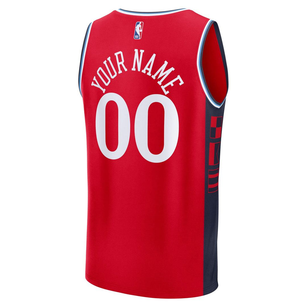 LA Clippers Fanatics Youth Fast Break Custom Replica Jersey - White  - Association Edition