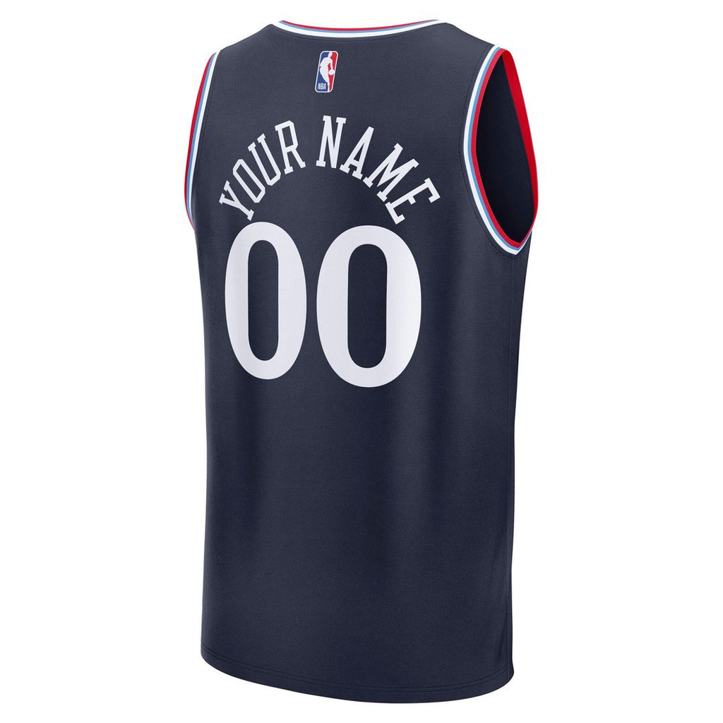 LA Clippers Fanatics Youth Fast Break Custom Replica Jersey - Red  - Statement Edition