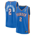 Shai Gilgeous-Alexander Oklahoma City Thunder Fanatics Youth 2025 NBA Finals Champions Fast Break Replica Player Jersey - Blue - Icon Edition