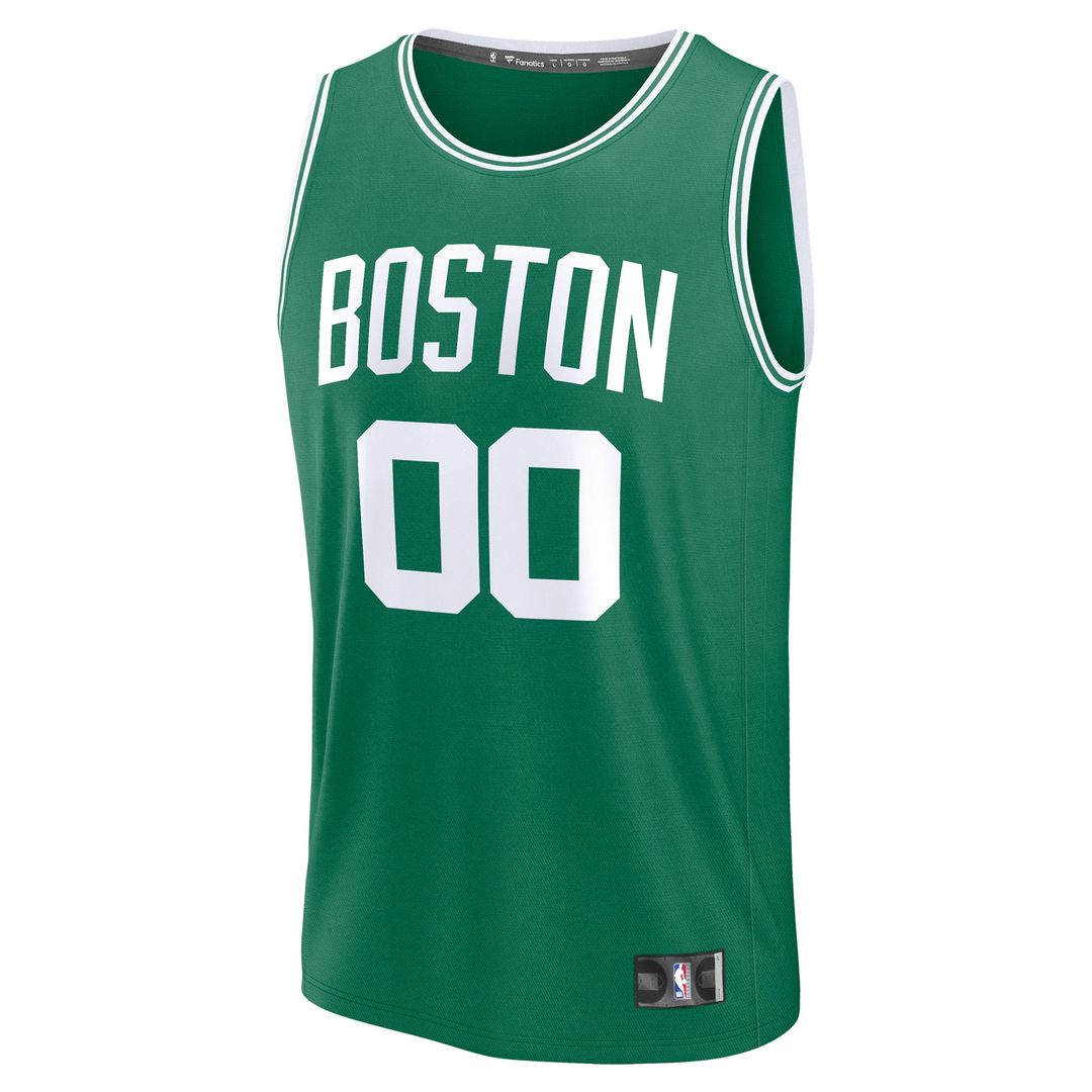 Boston Celtics Fanatics Youth Fast Break Custom Replica Jersey - Kelly Green  - Icon Edition