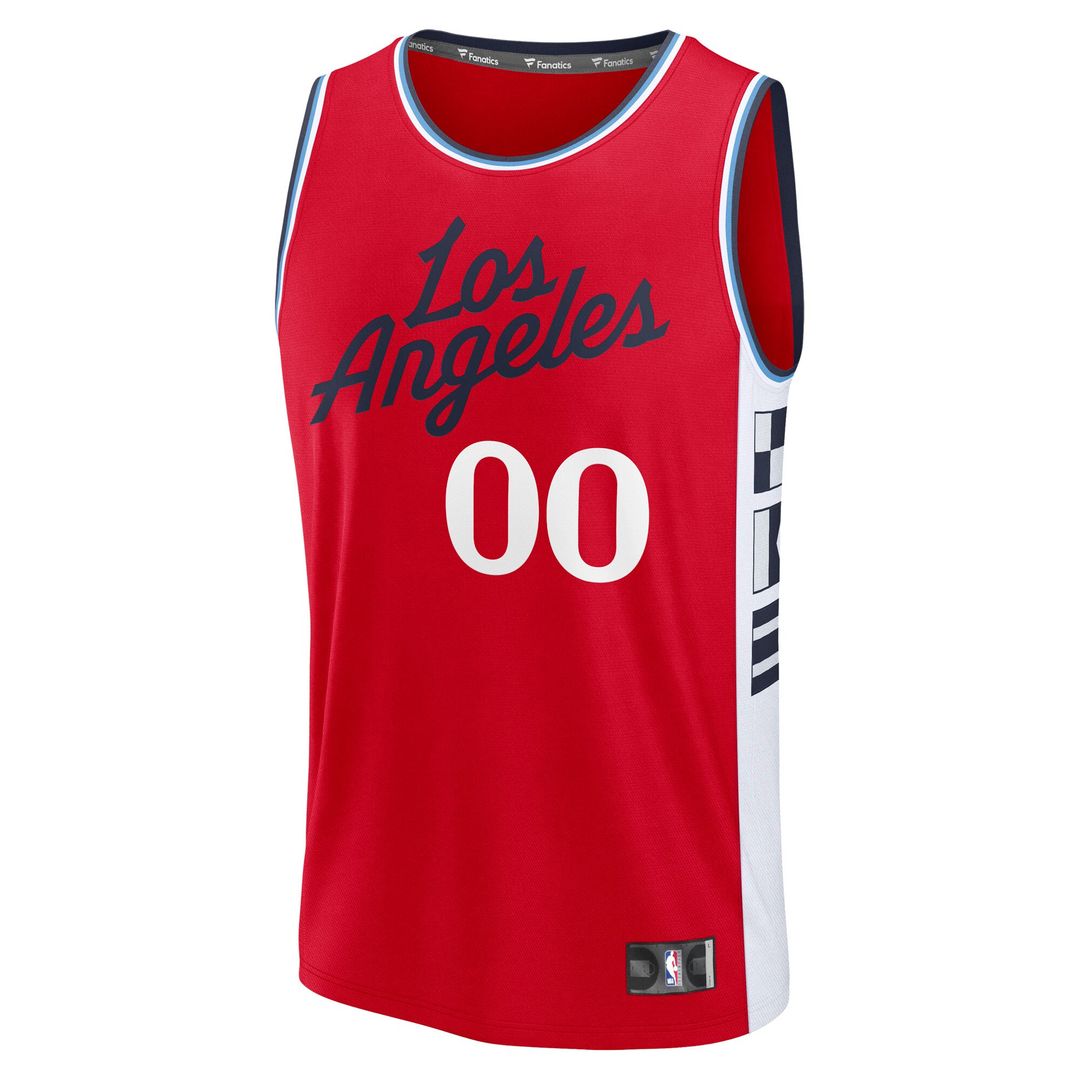 LA Clippers Fanatics Youth Fast Break Custom Replica Jersey - White  - Association Edition