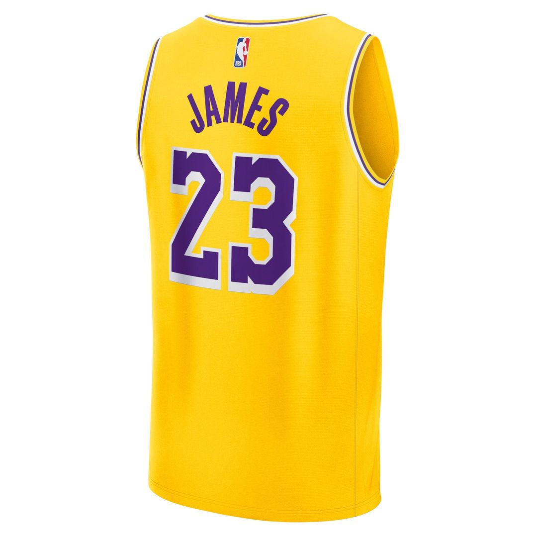LeBron James Los Angeles Lakers Fanatics Youth Fast Break Replica Player Jersey - Icon Edition - Gold