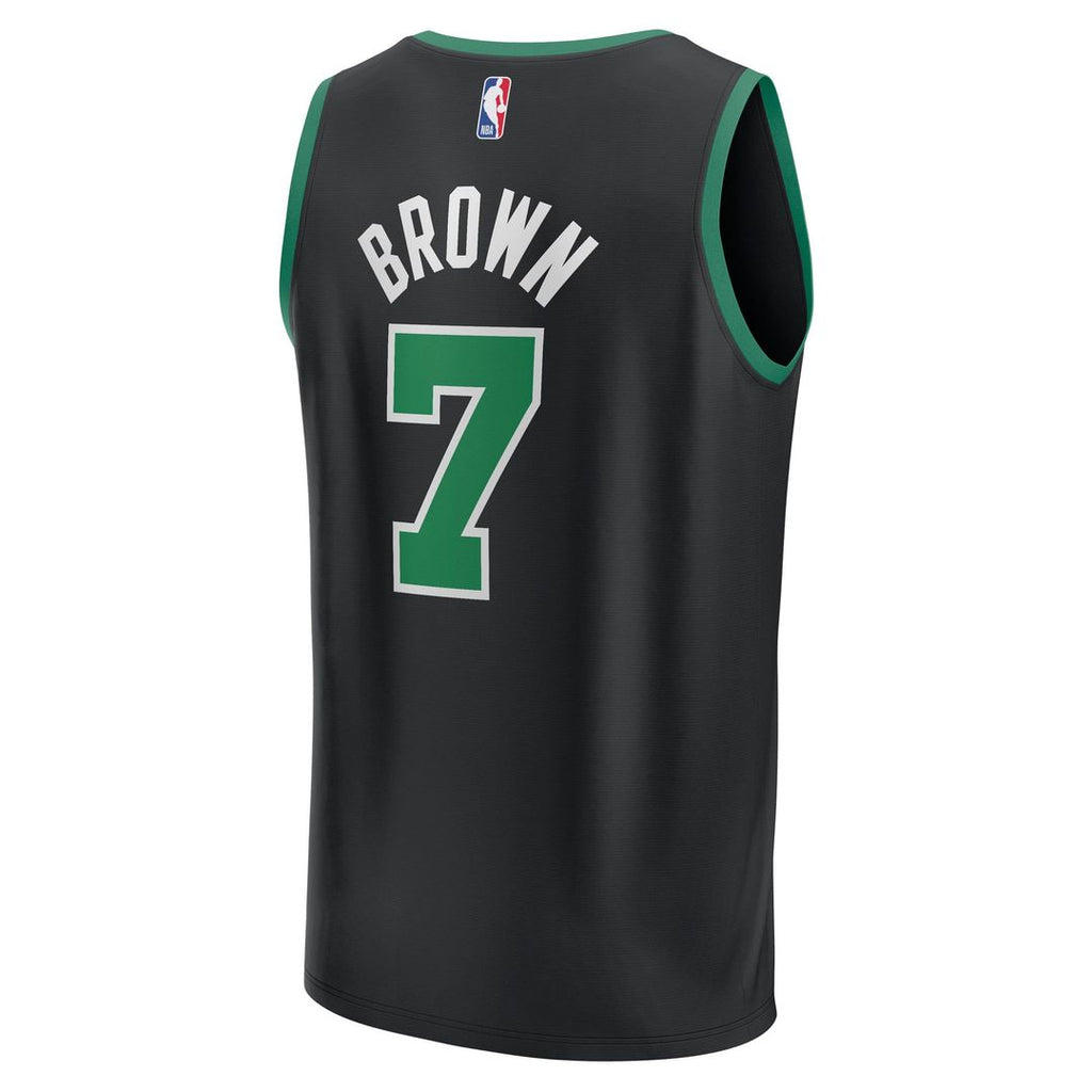 Jaylen Brown Boston Celtics Fanatics Fast Break Replica Player Jersey - Statement Edition - Black