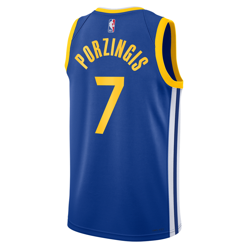 Kristaps Porziņģis Golden State Warriors Nike Unisex Swingman Jersey - Icon Edition - Royal