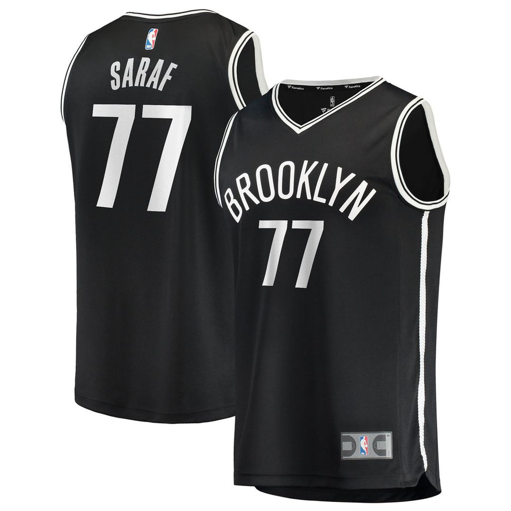 Ben Saraf Brooklyn Nets Fanatics Youth Fast Break Replica Jersey - Black - Icon Edition