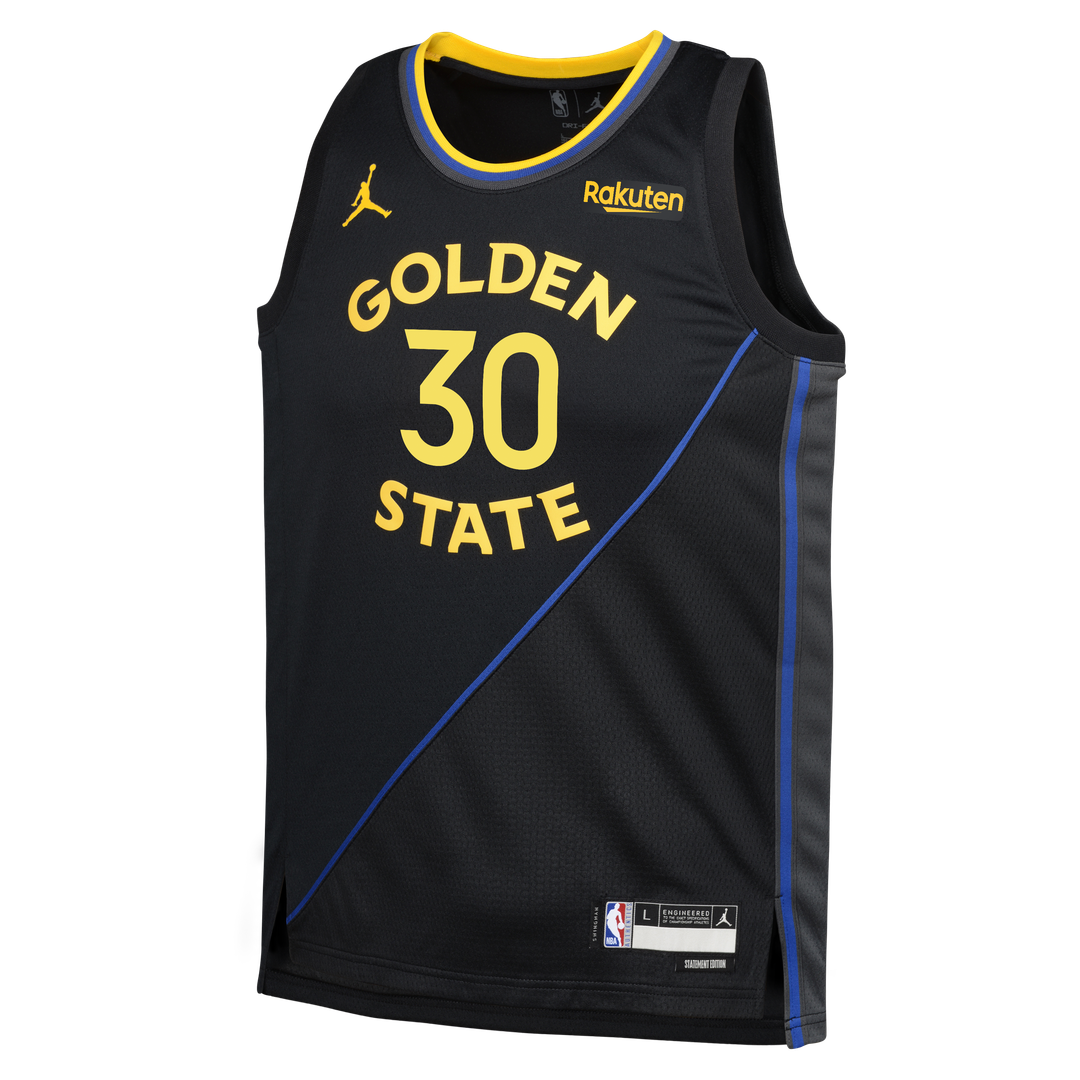Stephen Curry Golden State Warriors Jordan Brand Youth Swingman Player Jersey - Statement Edition - Black