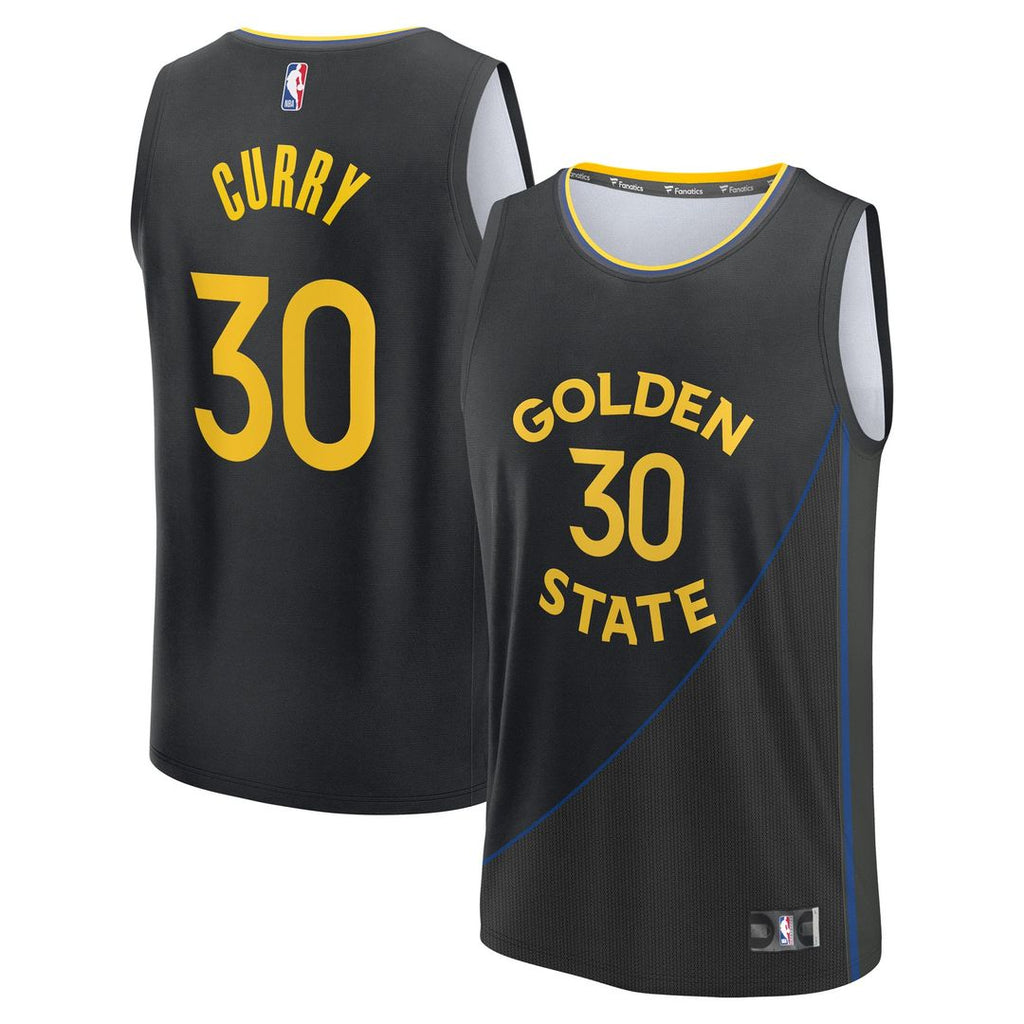 Stephen Curry Golden State Warriors Fanatics Fast Break Replica Player Jersey - Statement Edition - Black