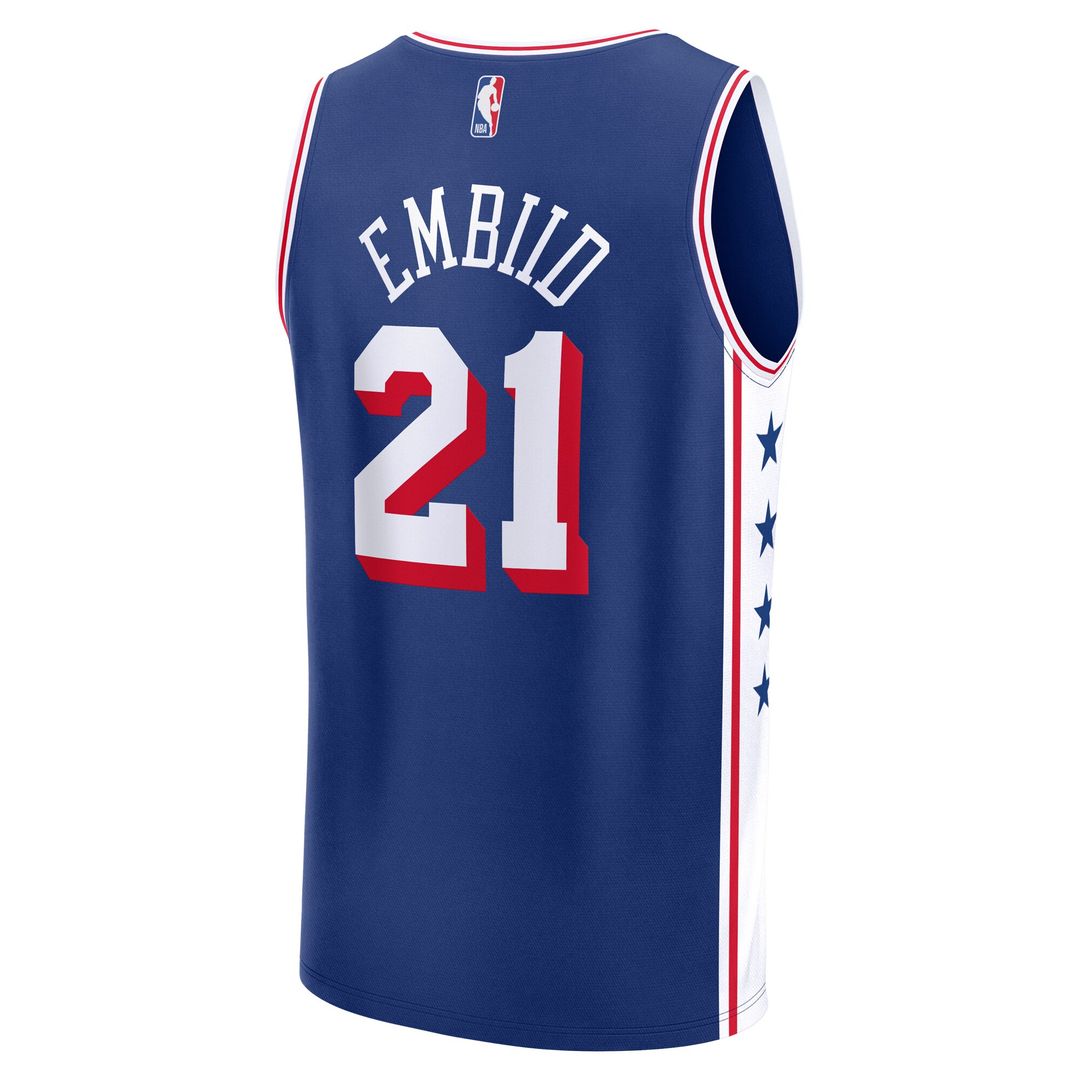Joel Embiid Philadelphia 76ers Fanatics Youth Fast Break Replica Player Jersey - Icon Edition - Royal