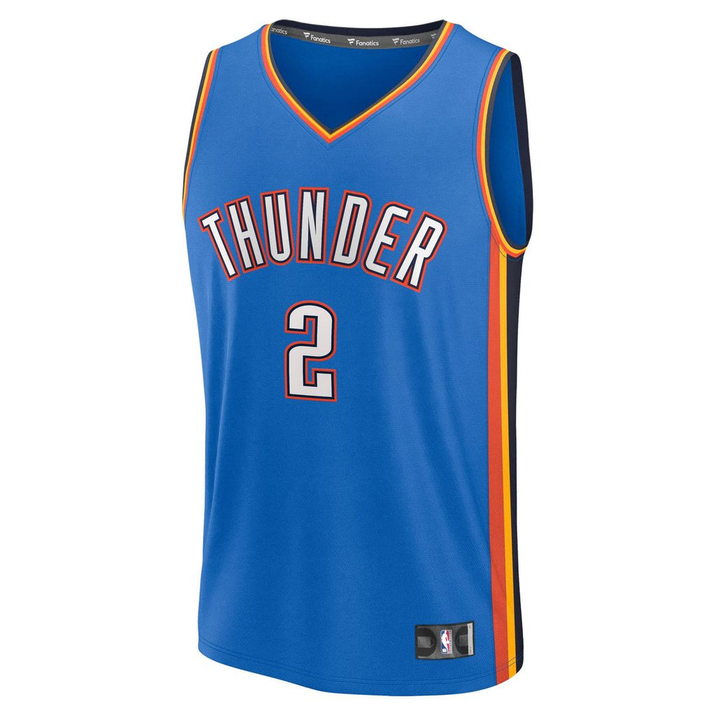 Shai Gilgeous-Alexander Oklahoma City Thunder Fanatics Fast Break Replica Player Jersey - Icon Edition - Blue