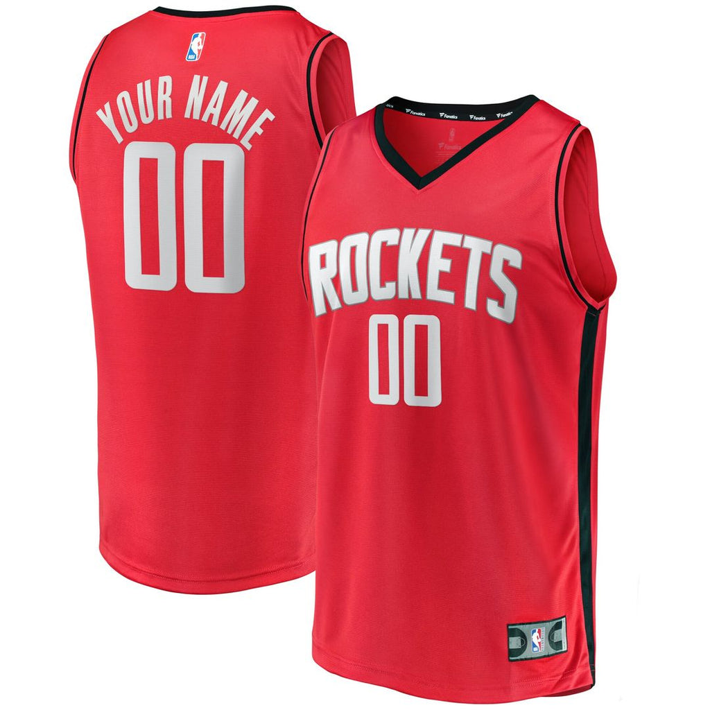 Houston Rockets Fanatics Youth Fast Break Custom Replica Jersey - Icon Edition â€?Red