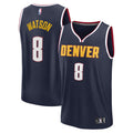 Peyton Watson Denver Nuggets Fanatics Fast Break Replica Player Jersey - Icon Edition - Navy