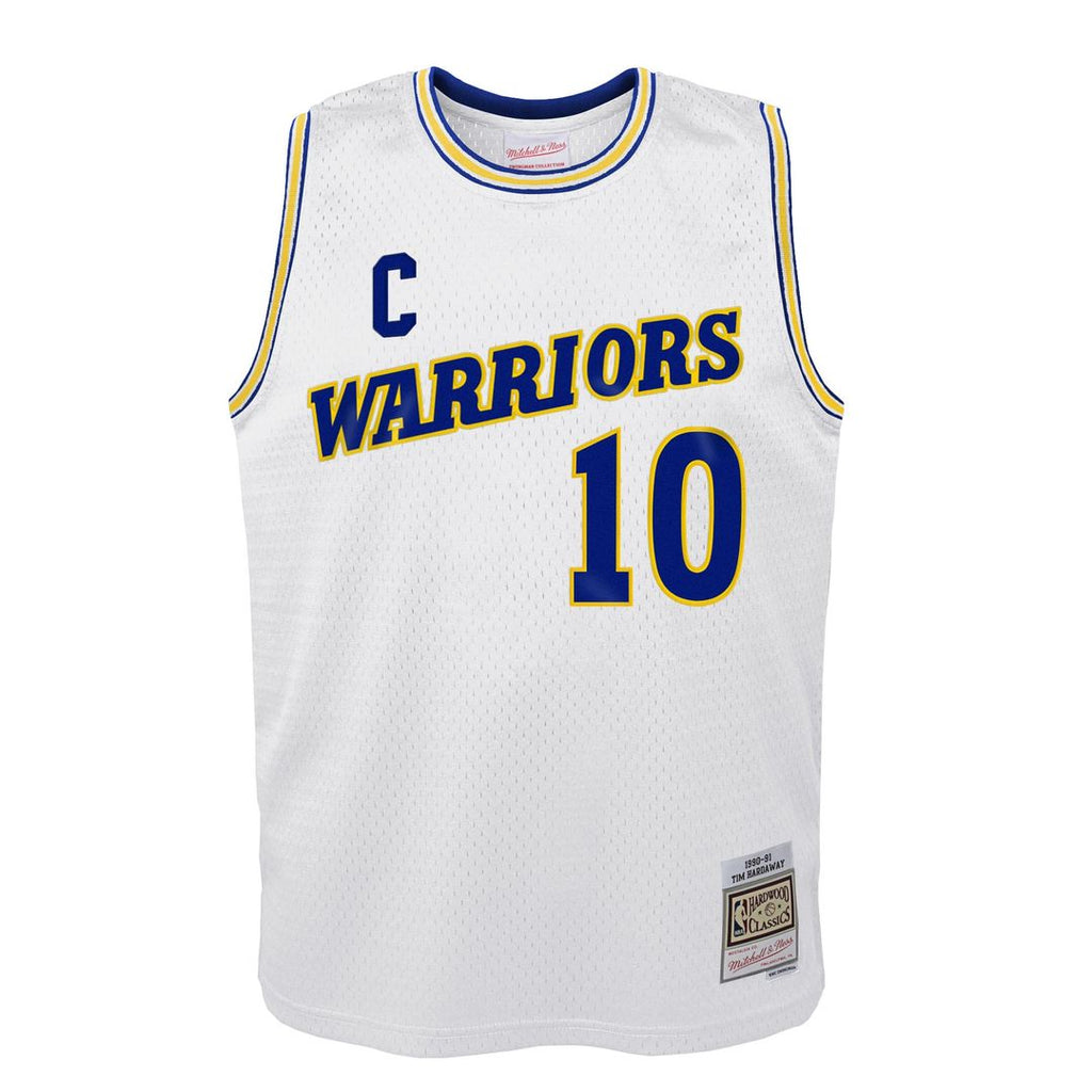 Tim Hardaway Golden State Warriors Mitchell & Ness Youth 1990-91 Hardwood Classics Swingman Throwback Home Jersey - White