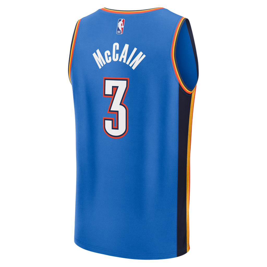Jared McCain Oklahoma City Thunder Fanatics Youth Fast Break Jersey - Icon Edition - Blue