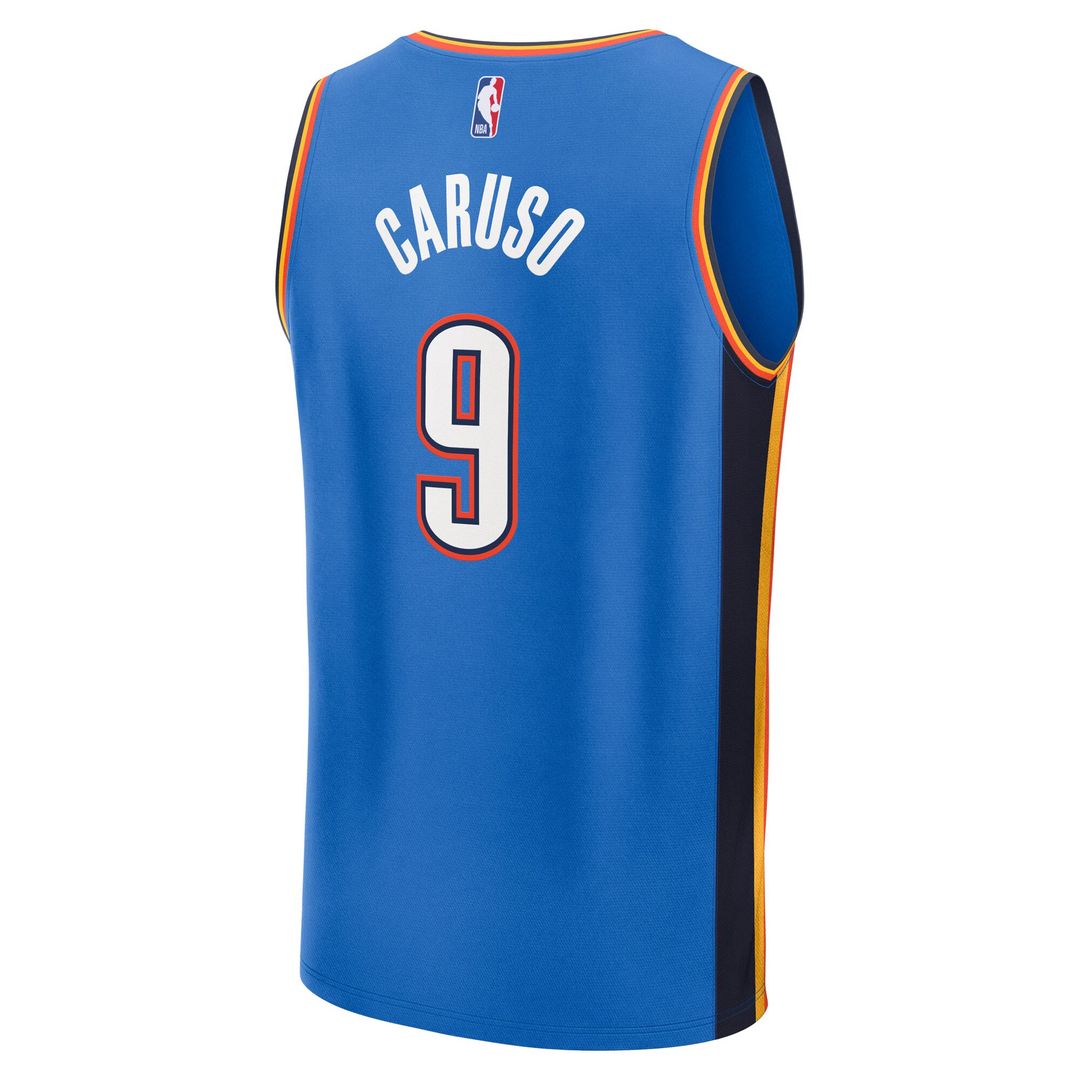 Alex Caruso Oklahoma City Thunder Fanatics Youth 2025 NBA Finals Champions Fast Break Replica Player Jersey - Blue - Icon Edition