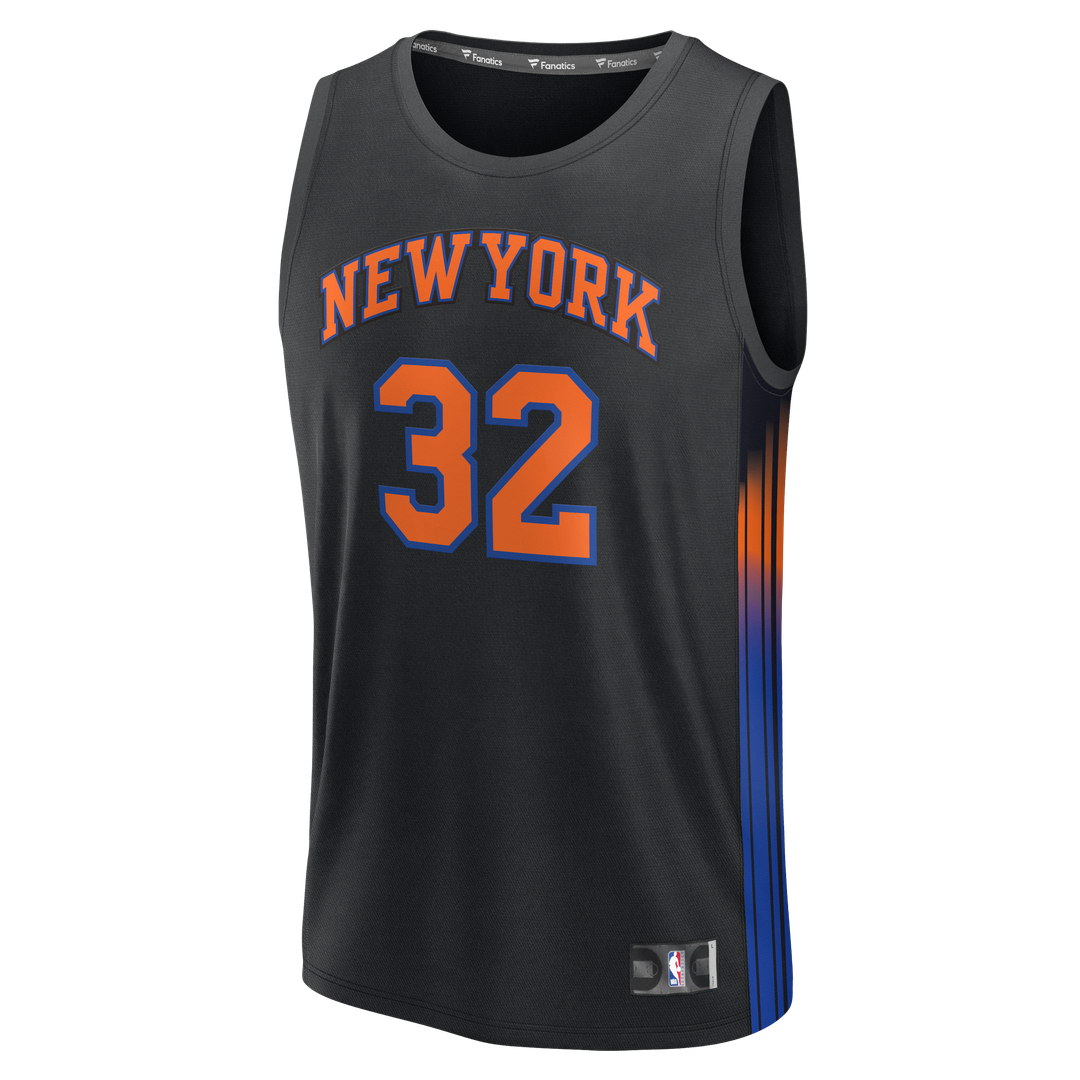 Karl-Anthony Towns New York Knicks Fanatics Youth  Fast Break Jersey - Statement Edition - Black