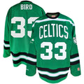 Larry Bird Boston Celtics Mitchell & Ness Big & Tall NBA Hockey Jersey - Kelly Green