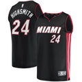Haywood Highsmith Miami Heat Fanatics 2021/22 Fast Break Replica Jersey - Icon Edition - Black