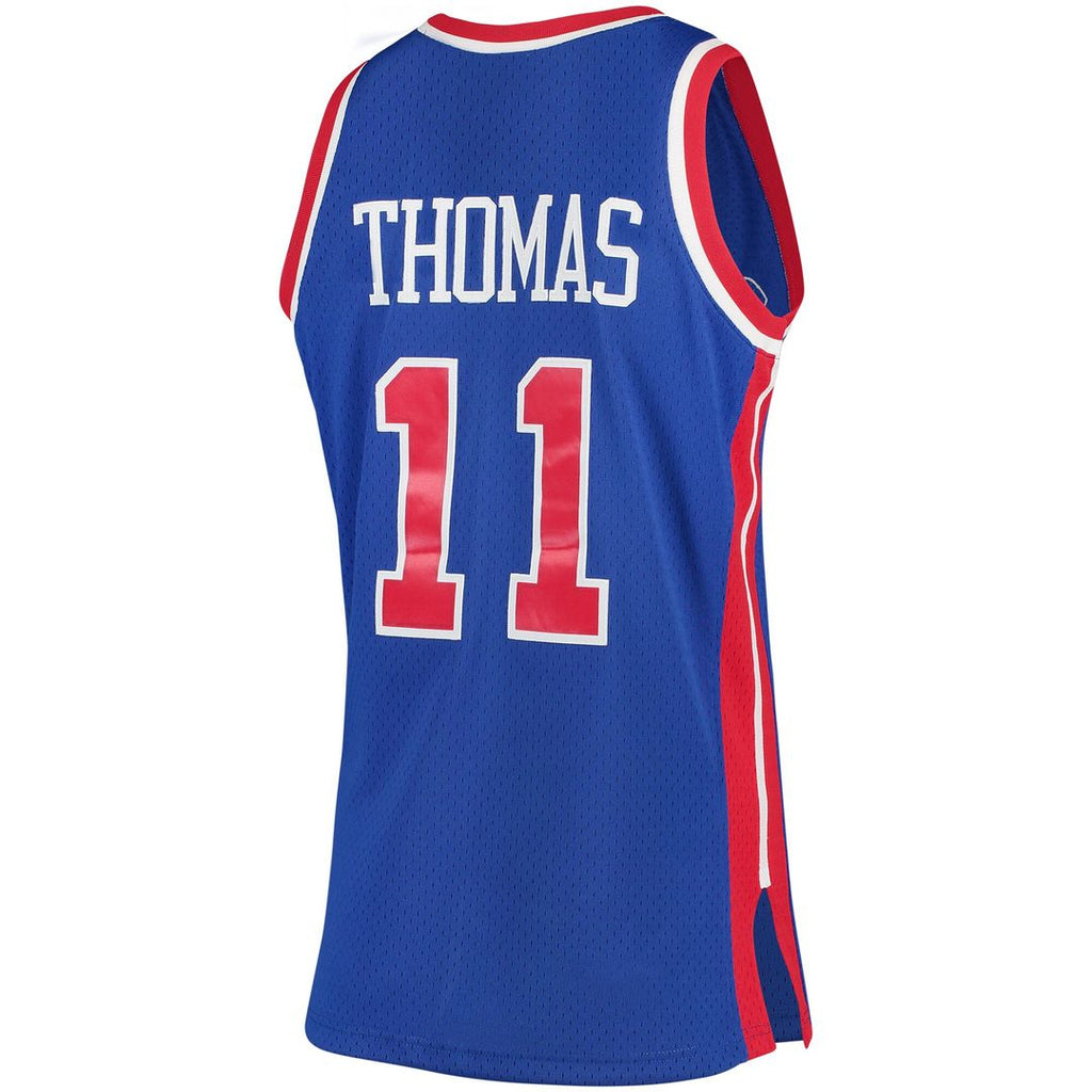 Isiah Thomas Detroit Pistons Mitchell & Ness 1988/89 Hardwood Classics Swingman Jersey - Blue