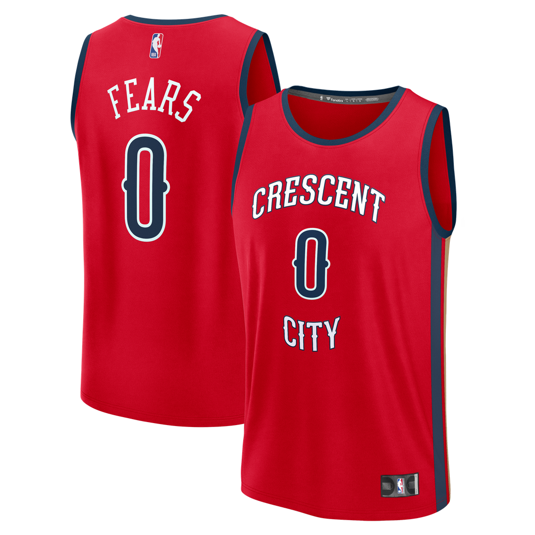 Jeremiah Fears New Orleans Pelicans Fanatics Fast Break Replica Player Jersey - Statement Edition - Red