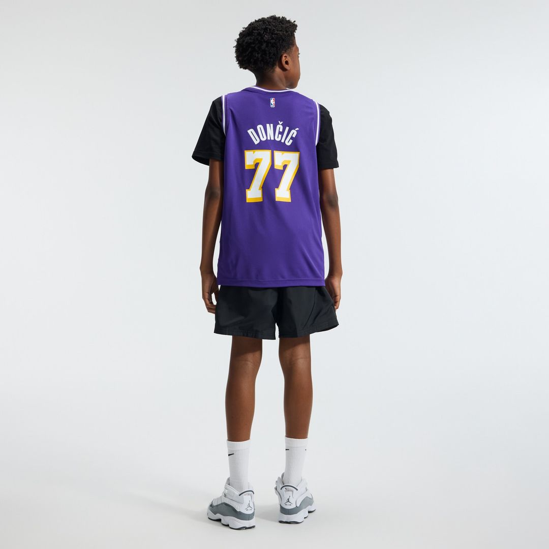 Luka Dončić Los Angeles Lakers Fanatics Youth  Fast Break Jersey - Statement Edition - Purple