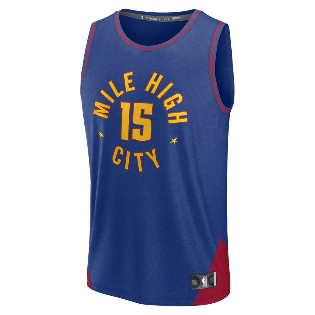 Nikola Jokic Denver Nuggets Fanatics Fast Break Replica Player Jersey - Statement Edition - Blue