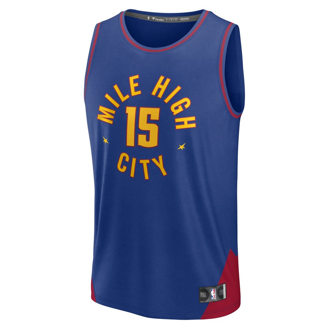 Nikola Jokic Denver Nuggets Fanatics Fast Break Replica Player Jersey - Statement Edition - Blue