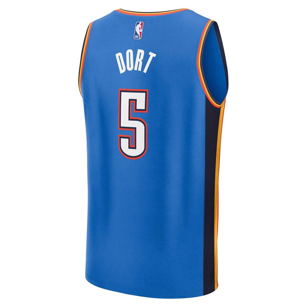 Luguentz Dort Oklahoma City Thunder Fanatics Fast Break Replica Player Jersey - Icon Edition - Blue