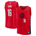 Yang Hansen Portland Trail Blazers Fanatics Fast Break Replica Jersey - Red - Statement Edition