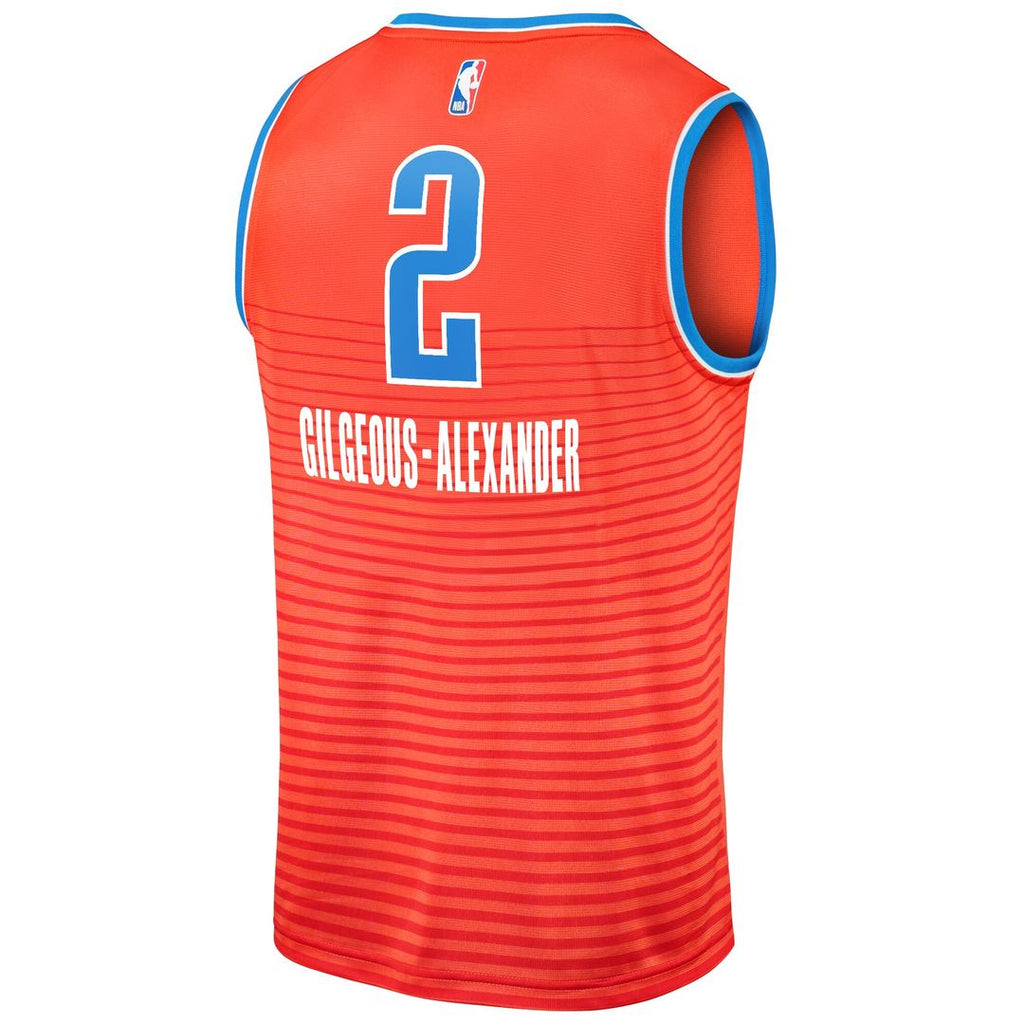 Shai Gilgeous-Alexander Oklahoma City Thunder Fanatics Fast Break Player Jersey - Statement Edition - Orange