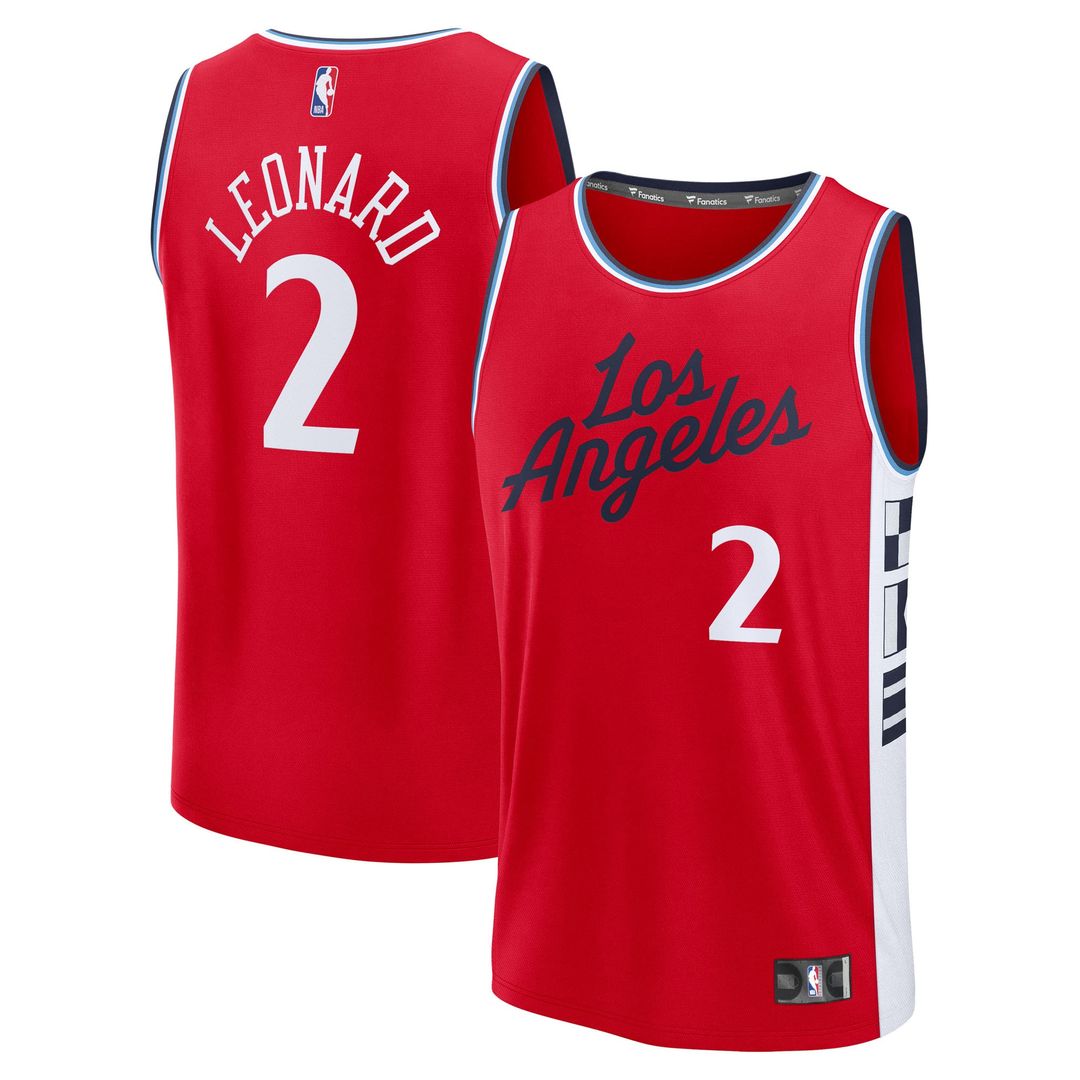 Kawhi Leonard LA Clippers Fanatics Fast Break Replica Player Jersey - Statement Edition - Red