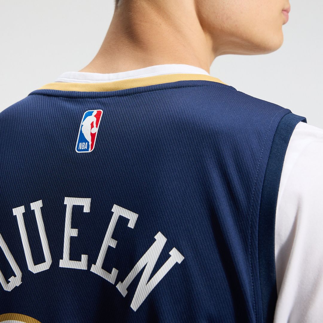 Derik Queen New Orleans Pelicans Fanatics Fast Break Replica Jersey - Icon Edition - Navy