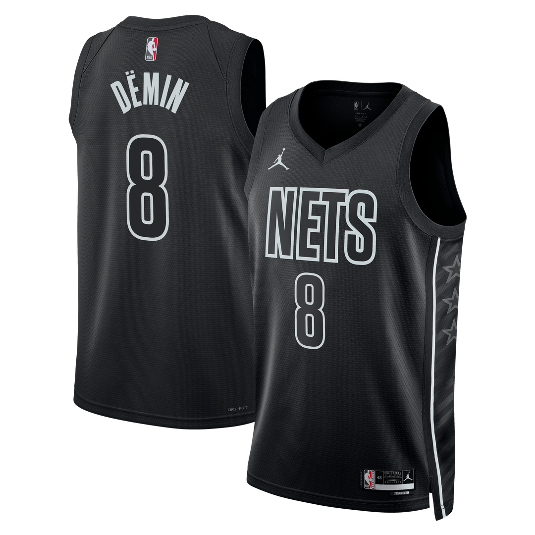Egor Dëmin Brooklyn Nets Jordan Brand Unisex  Swingman Jersey - Statement Edition - Black
