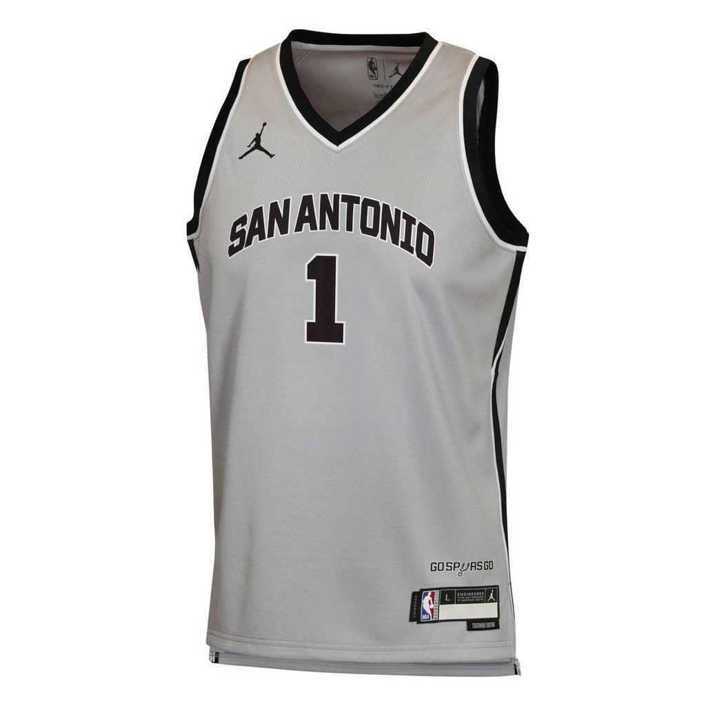 Victor Wembanyama San Antonio Spurs Jordan Brand Youth  Swingman Jersey - Statement Edition - Silver