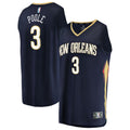 Jordan Poole New Orleans Pelicans Fanatics Fast Break Replica Jersey - Navy - Icon Edition