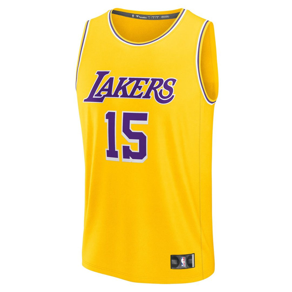 Austin Reaves Los Angeles Lakers Fanatics Fast Break Replica Jersey - Gold - Icon Edition