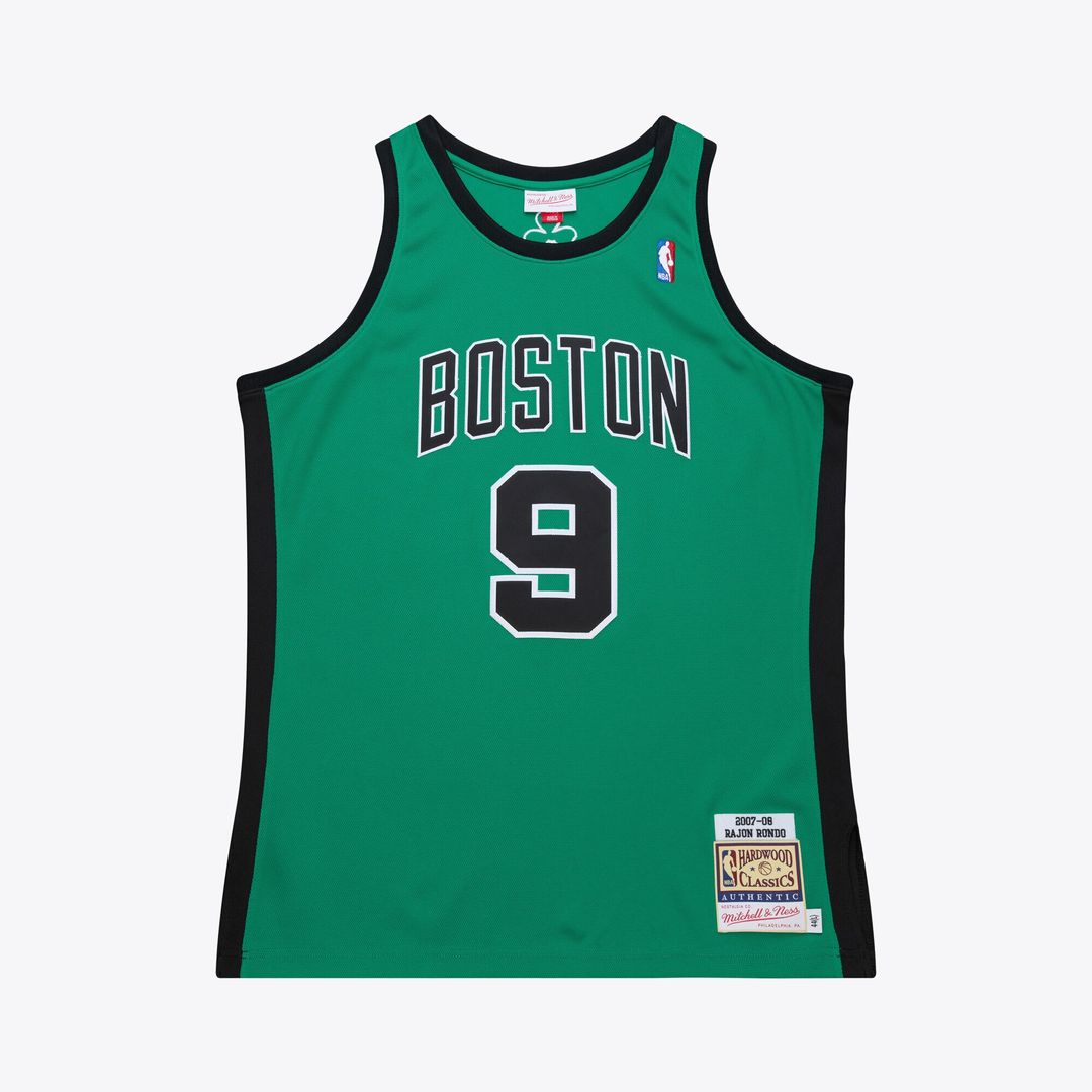 Rajon Rondo Boston Celtics Mitchell & Ness 2007-08 Hardwood Classics Authentic Jersey - Kelly Green