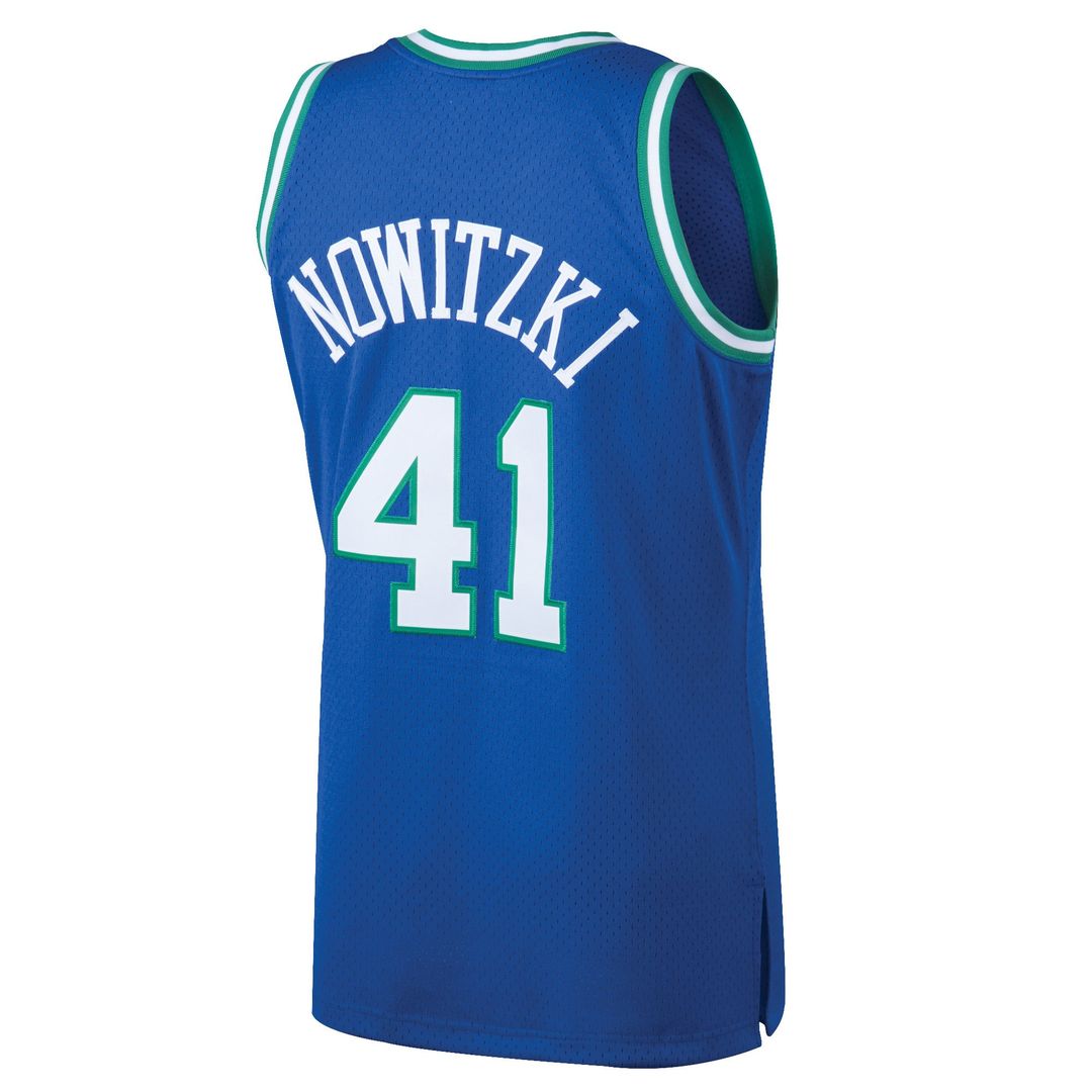 Dirk Nowitzki Dallas Mavericks Mitchell & Ness 1998/99 Hardwood Classics Swingman Jersey - Blue