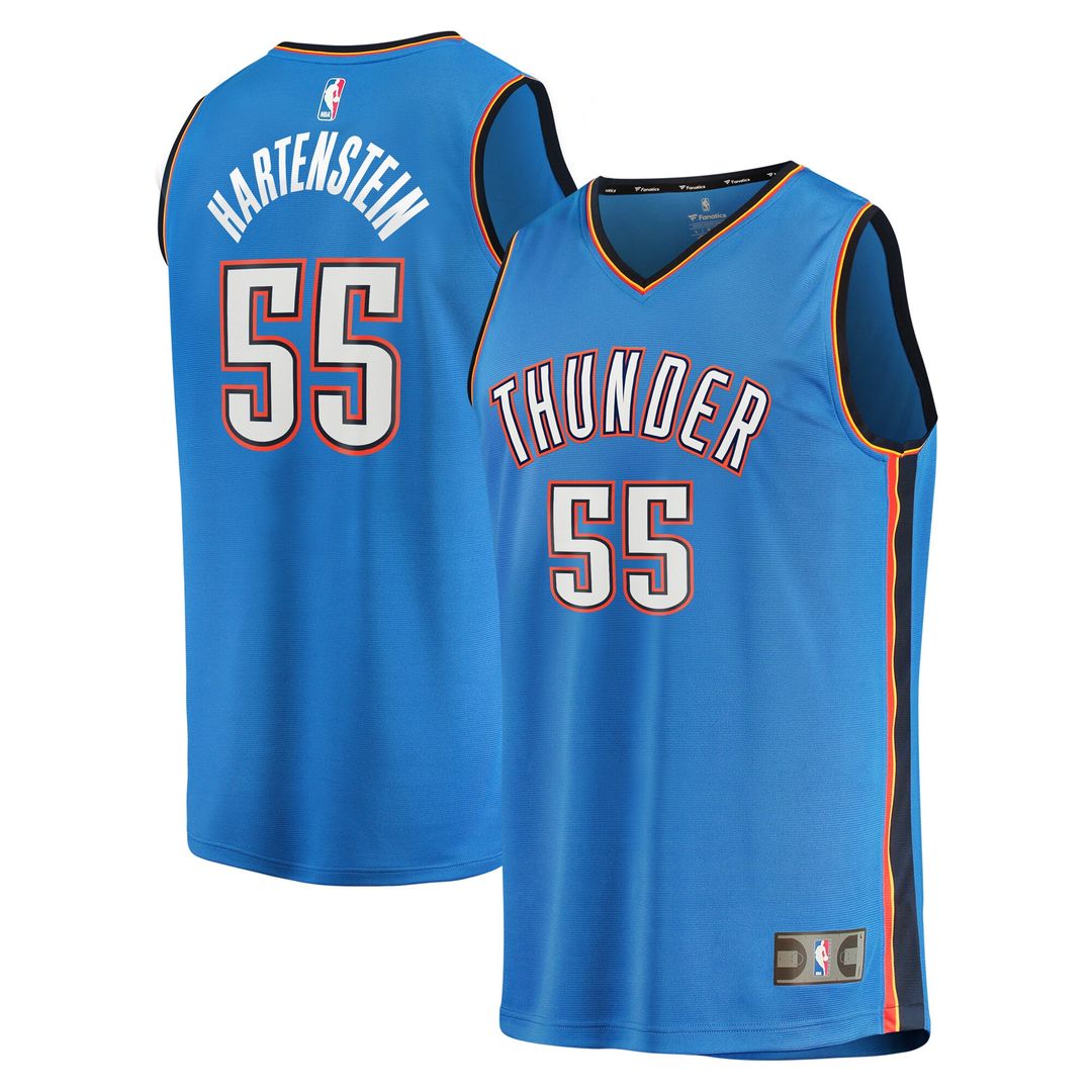 Isaiah Hartenstein Oklahoma City Thunder Fanatics Youth Fast Break Replica Player Jersey - Icon Edition - Blue