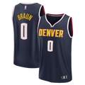 Christian Braun Denver Nuggets Fanatics Fast Break Replica Jersey - Icon Edition - Navy
