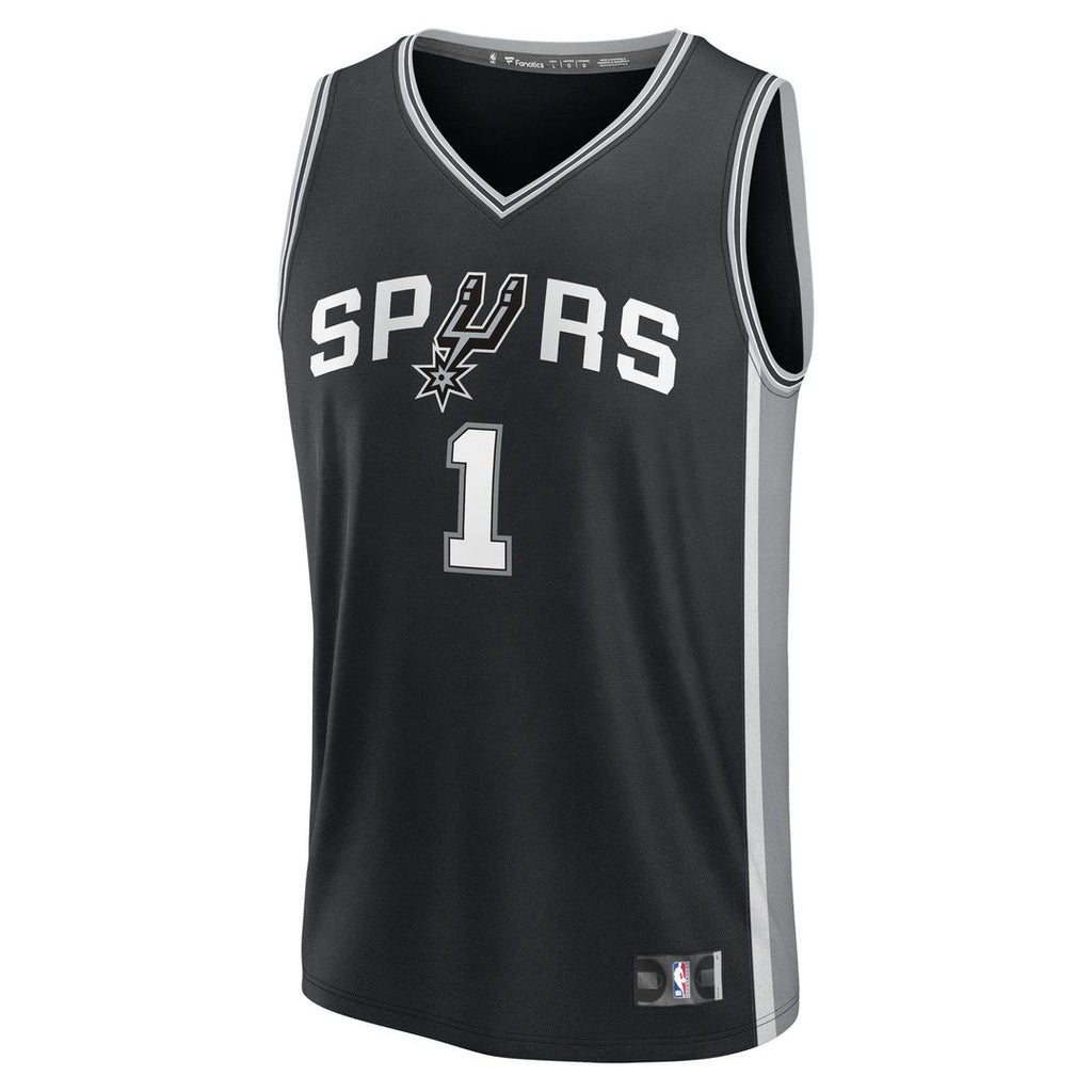 Victor Wembanyama San Antonio Spurs Fanatics Fast Break Replica Player Jersey - Icon Edition - Black