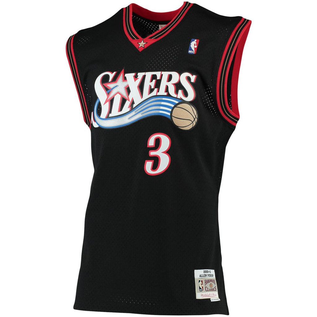 Allen Iverson Philadelphia 76ers Mitchell & Ness 1996/97 Big & Tall Hardwood Classics Swingman Jersey - Red