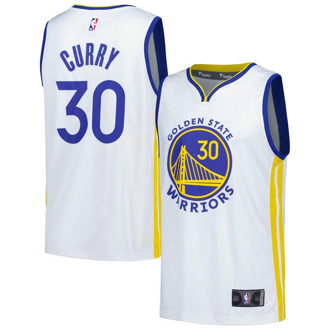 Stephen Curry Golden State Warriors Fanatics Fast Break Replica Player Jersey - Association Edition - White