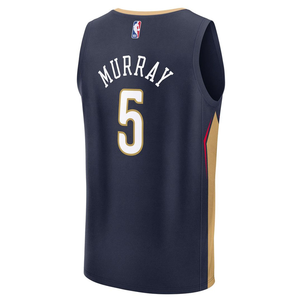 Dejounte Murray New Orleans Pelicans Fanatics Fast Break Replica Player Jersey - Icon Edition - Navy