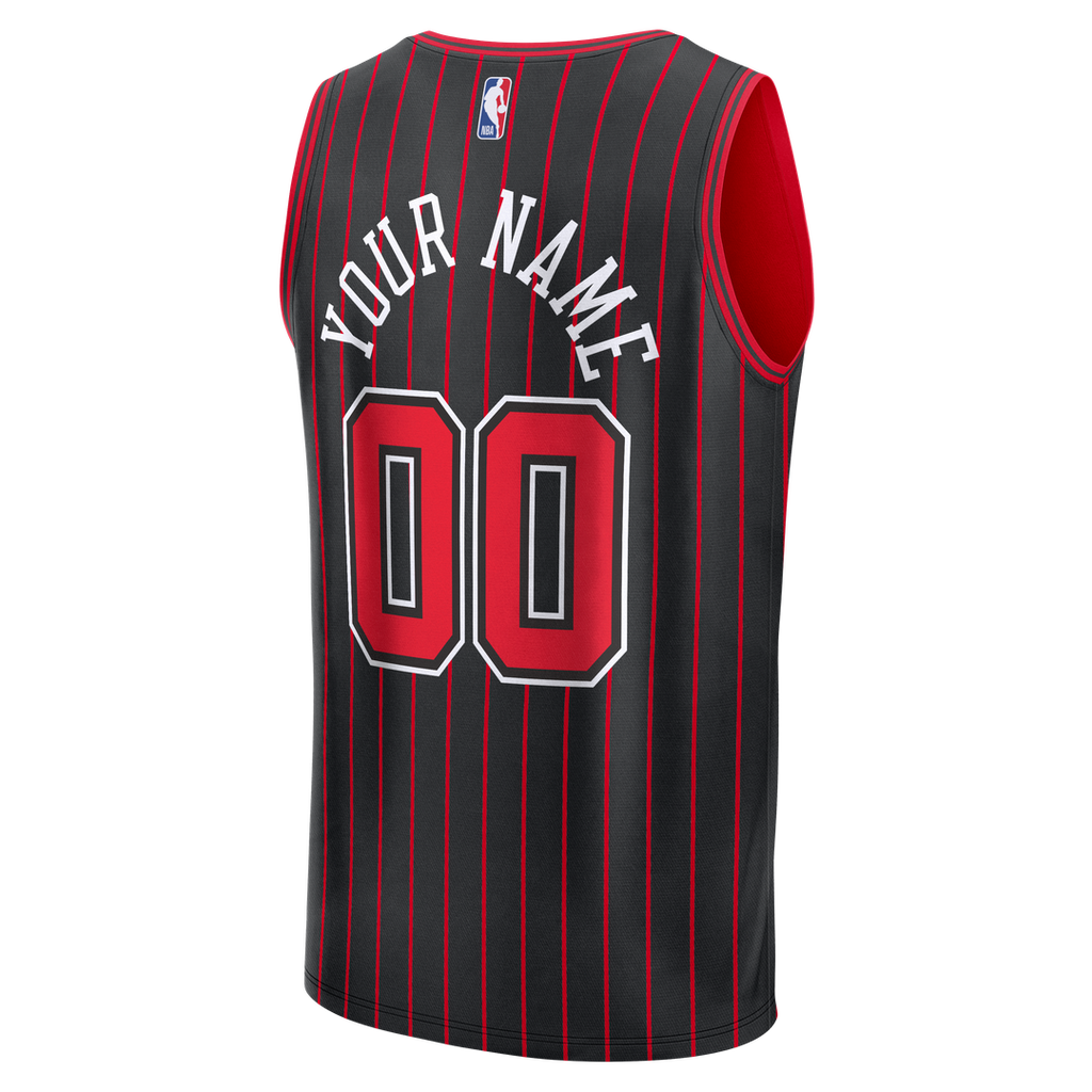 Chicago Bulls Fanatics Fast Break Custom Jersey - Icon Edition - Black