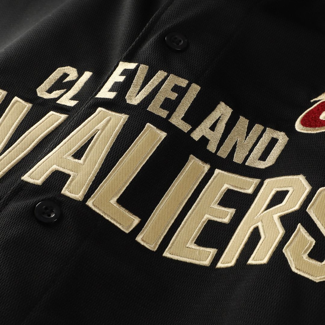 Cleveland Cavaliers Fanatics Big & Tall Pop Full-Button Jersey - Black
