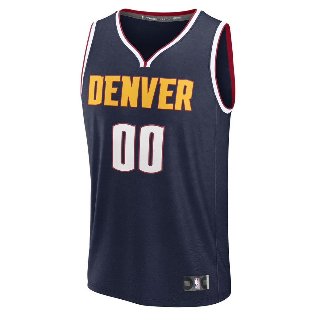 Denver Nuggets Fanatics Youth Fast Break Custom Replica Jersey - Blue  - Statement Edition